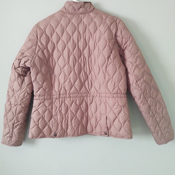 EDDIE BAUER Tan Goose Down Quilted Jacket Size Large - Picture 2 of 14